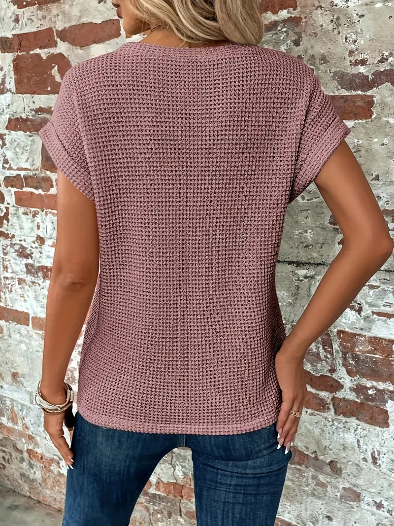 Vibonanza | Dames T-shirt Korte Mouw Ademend Katoen