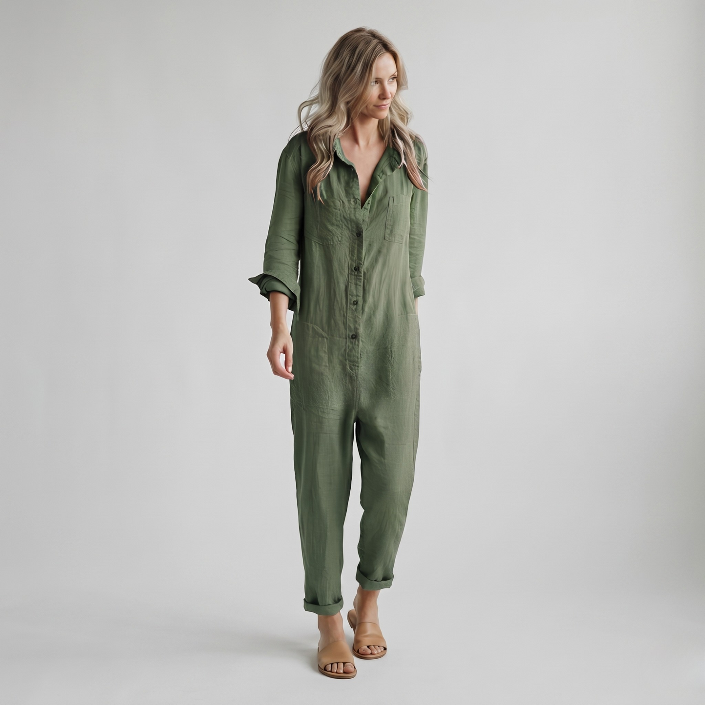 Vibonanza | Dames Jumpsuit Lange Mouw