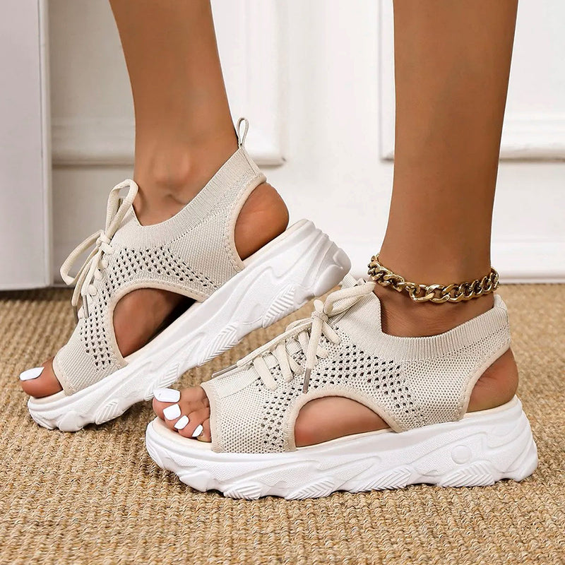 Vibonanza | Dames Plateausandalen met EVA Zool