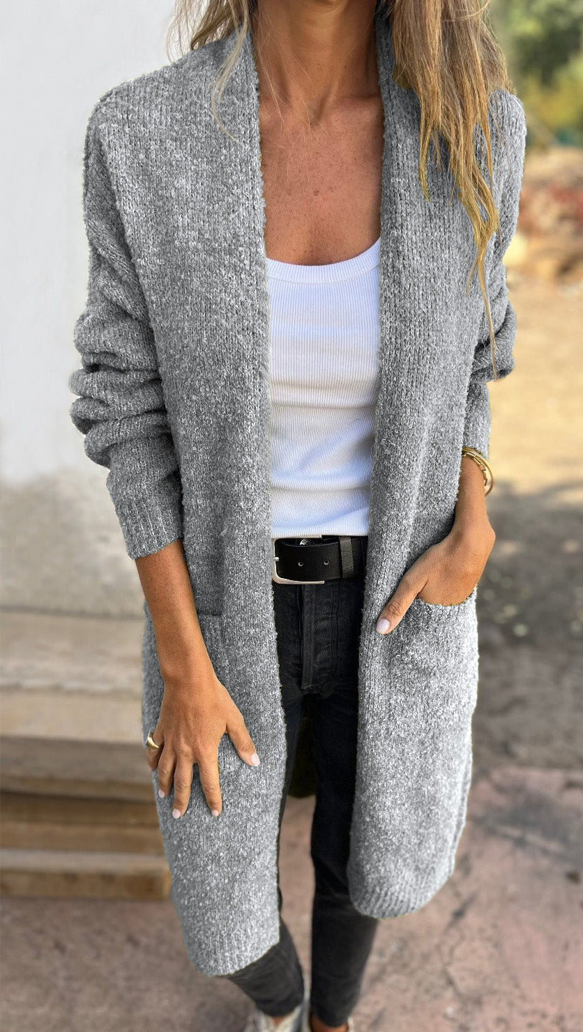 Damesvesting | Lang Lichtgewicht Open Vest