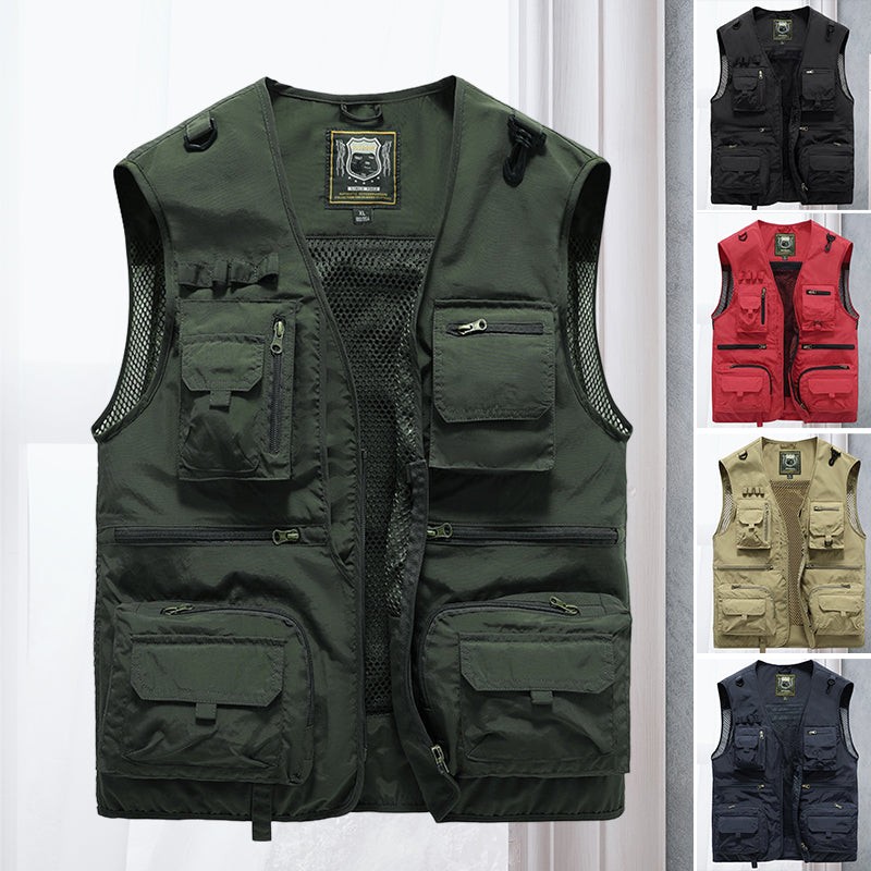 Vibonanza | Ademend Tactisch Outdoorgilet met Zakken