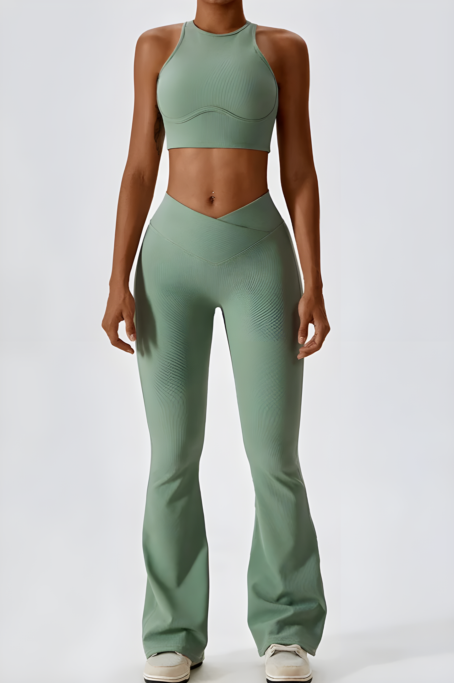 Vibonanza | Flared legging en hoge hals top