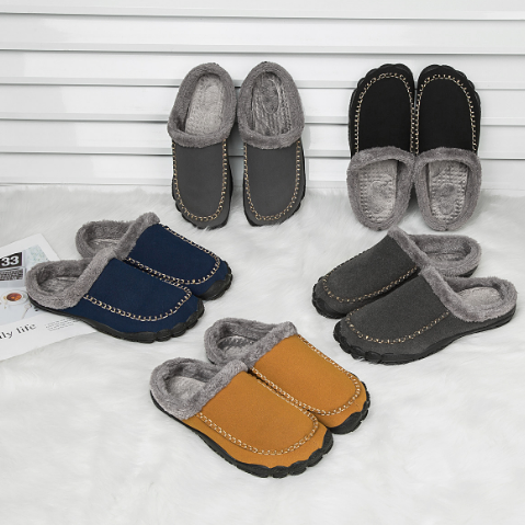 Vibonanza | Heren Pantoffels met Zachte Pluche Voering