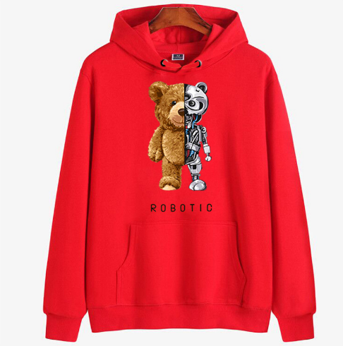 Vibonanza | Teddy Hoodie met Capuchon en Robotbeer Design