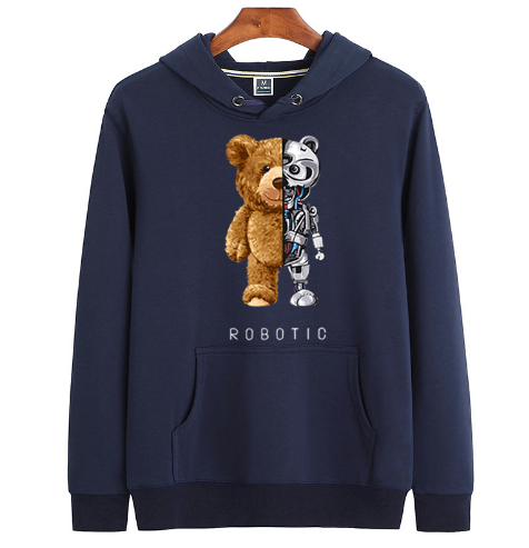 Vibonanza | Teddy Hoodie met Capuchon en Robotbeer Design