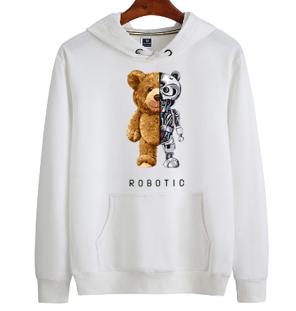Vibonanza | Teddy Hoodie met Capuchon en Robotbeer Design