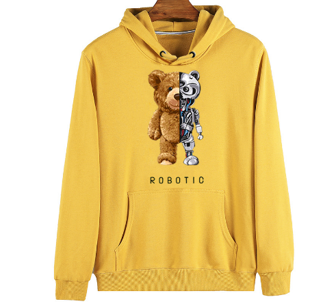 Vibonanza | Teddy Hoodie met Capuchon en Robotbeer Design