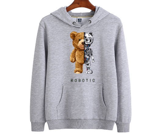 Vibonanza | Teddy Hoodie met Capuchon en Robotbeer Design