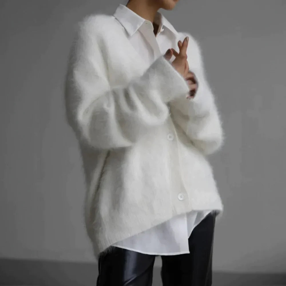 Vibonanza | Grijs Wol V-hals Vest
