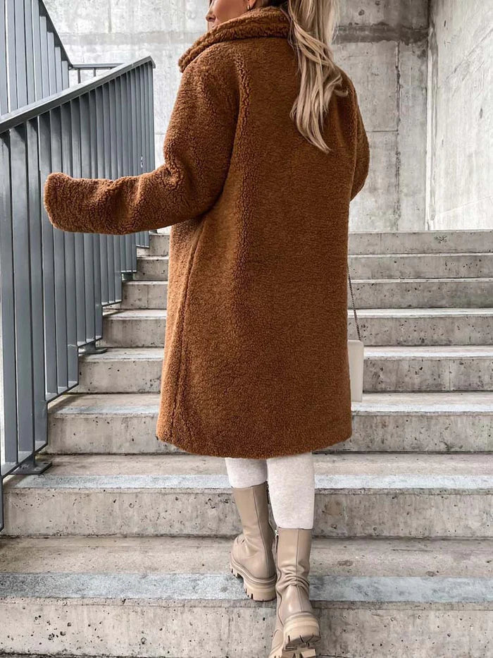 Vibonanza | Dames Teddyjas Lange Winterjas