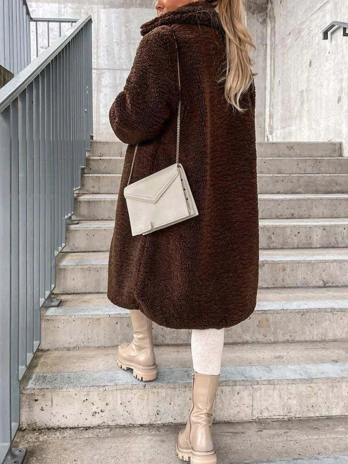 Vibonanza | Dames Teddyjas Lange Winterjas