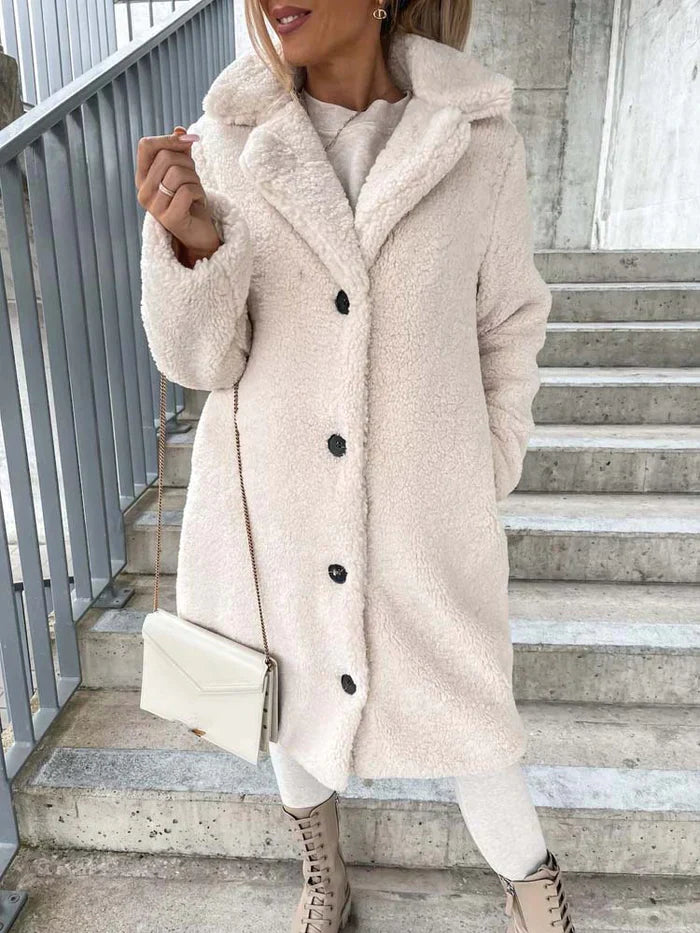 Vibonanza | Dames Teddyjas Lange Winterjas