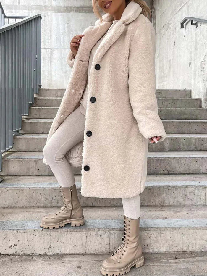 Vibonanza | Dames Teddyjas Lange Winterjas