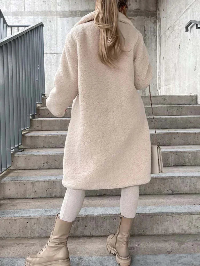 Vibonanza | Dames Teddyjas Lange Winterjas