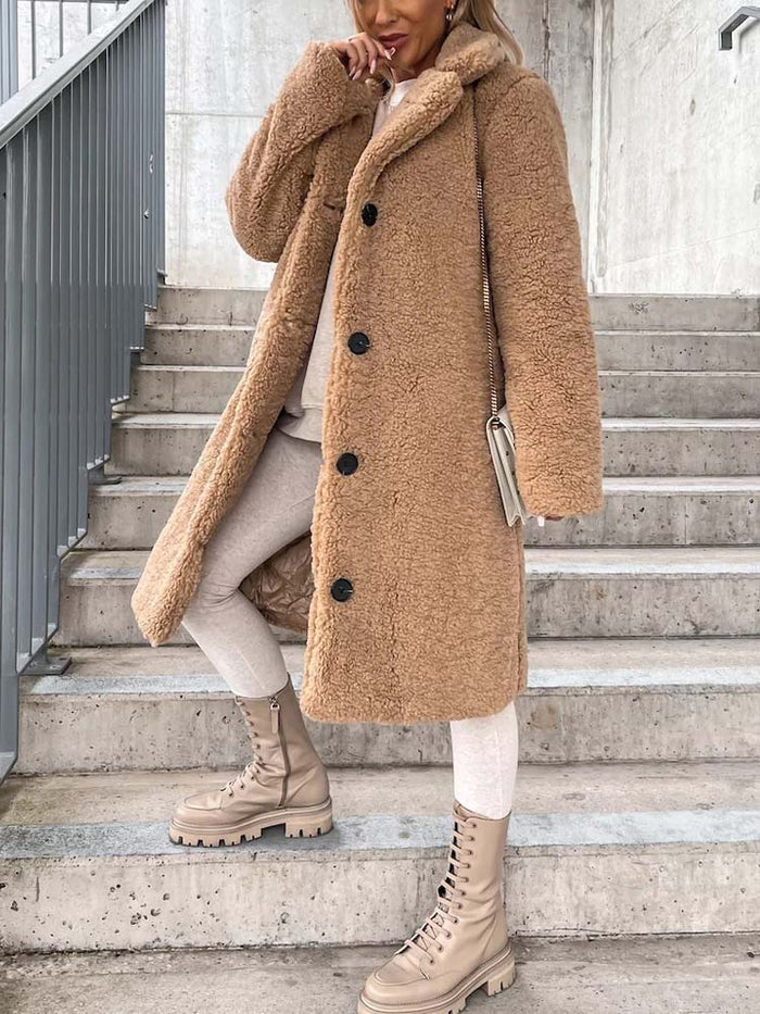 Vibonanza | Dames Teddyjas Lange Winterjas