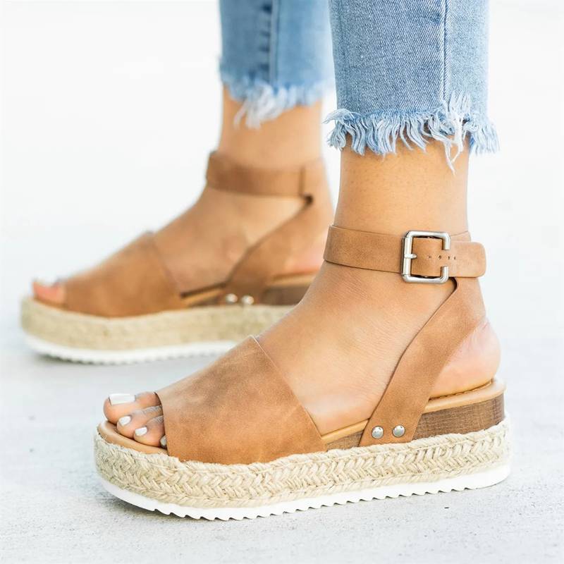 Vibonanza | Espadrille Sandalen Verstelbare Bandjes