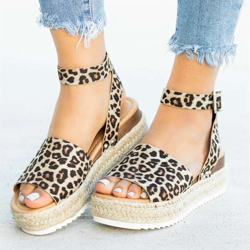 Vibonanza | Espadrille Sandalen Verstelbare Bandjes