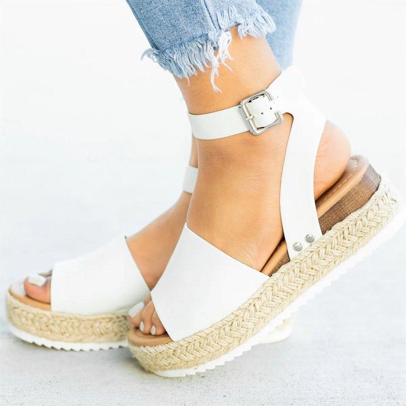 Vibonanza | Espadrille Sandalen Verstelbare Bandjes