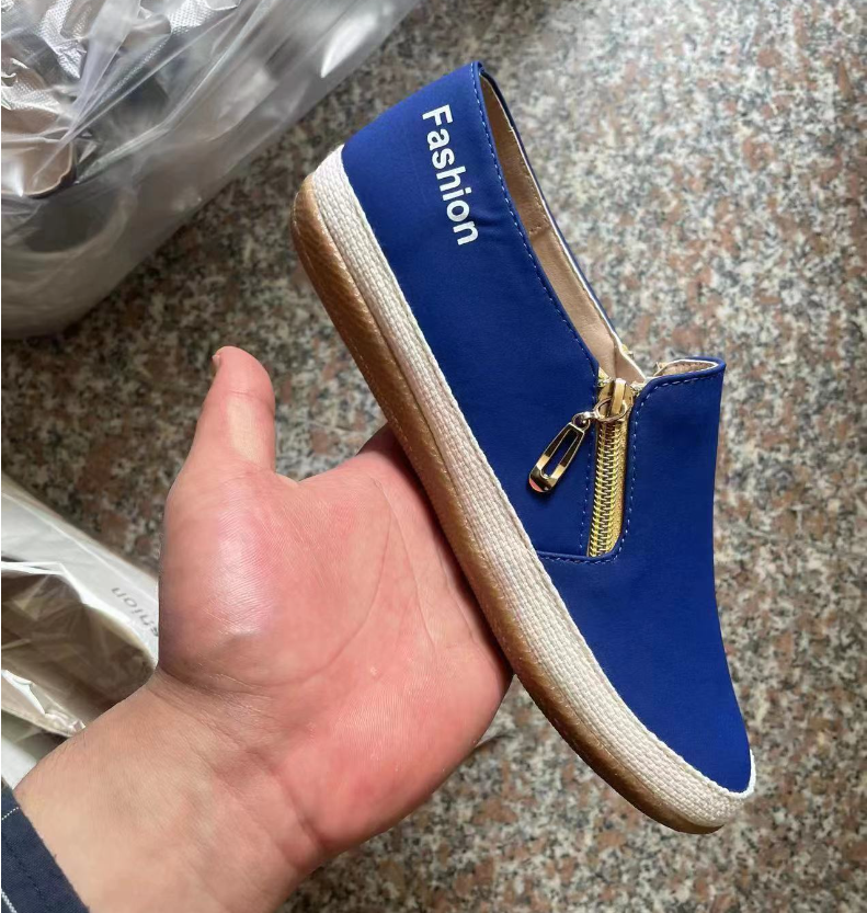 Vibonanza | Orthopedische Damesschoenen met Gouden Rits