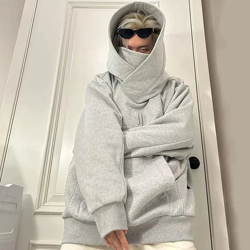 Vibonanza | Oversized Hoodie Met Capuchon En Nekwarmer