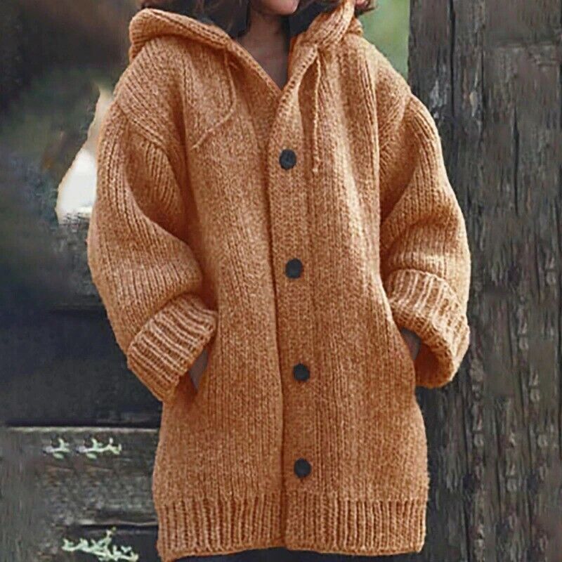 Vibonanza | Oversized Damesvest met Capuchon en Zakken