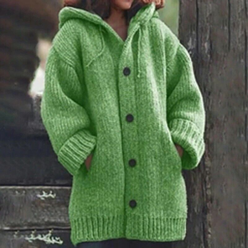 Vibonanza | Oversized Damesvest met Capuchon en Zakken