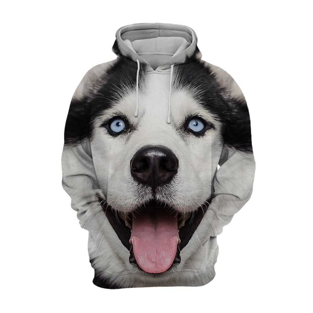 Vibonanza | Unisex Husky Design Hoodie