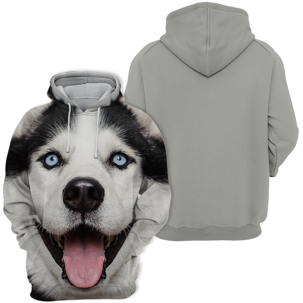 Vibonanza | Unisex Husky Design Hoodie