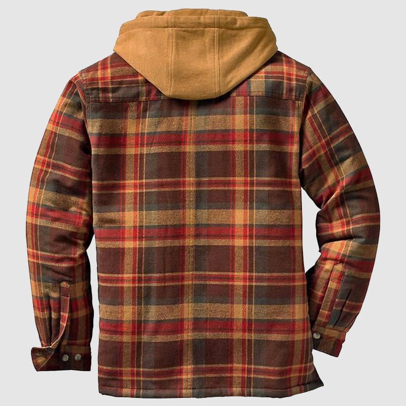 Vibonanza | Herenshirt Flanel met Capuchon