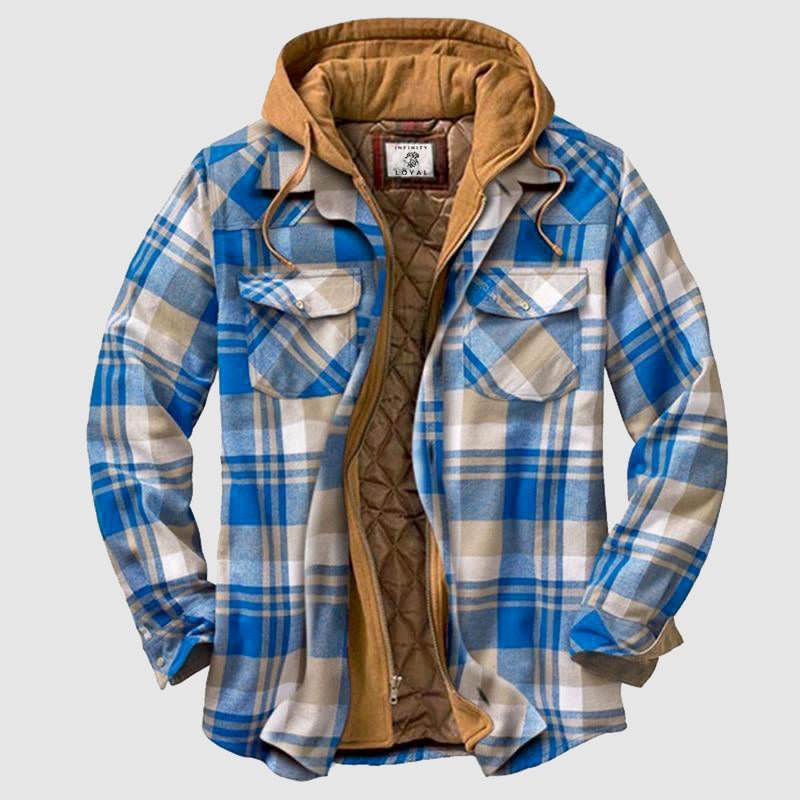 Vibonanza | Herenshirt Flanel met Capuchon