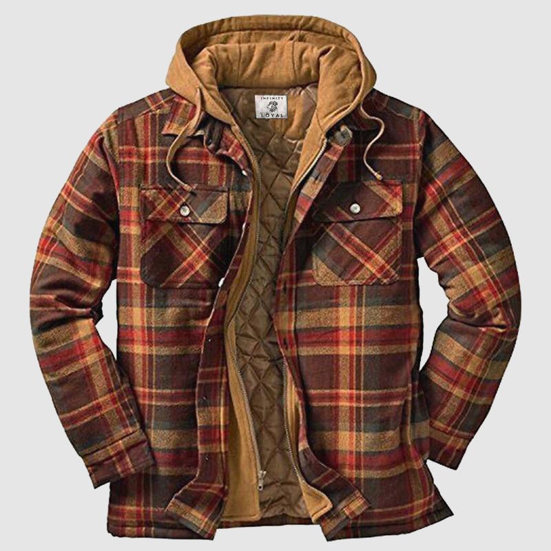 Vibonanza | Herenshirt Flanel met Capuchon
