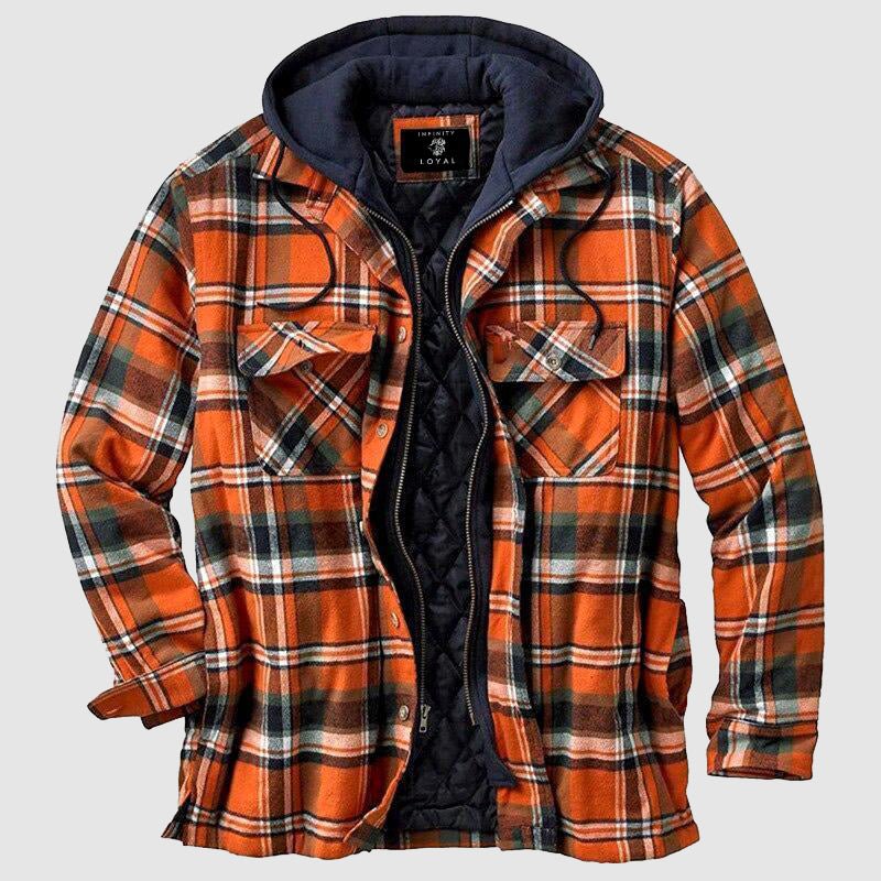 Vibonanza | Herenshirt Flanel met Capuchon