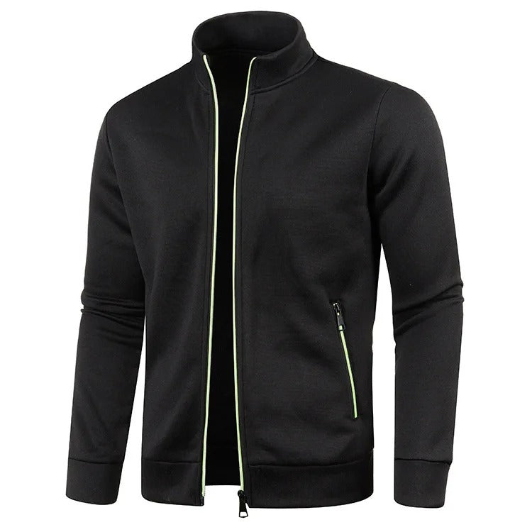 Vibonanza | Grijze Herenjas met Turtleneck en Zakken