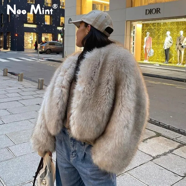 Vibonanza | Dames Zwarte Faux Fur Winterjas